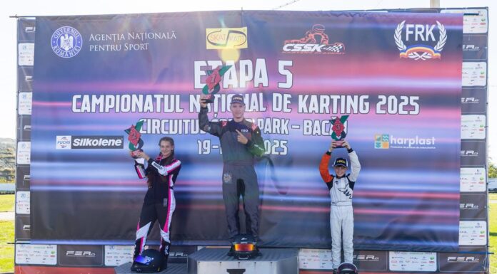 Doi tineri din Pașcani, câștigători la etapa a V-a a Campionatului Național de Karting