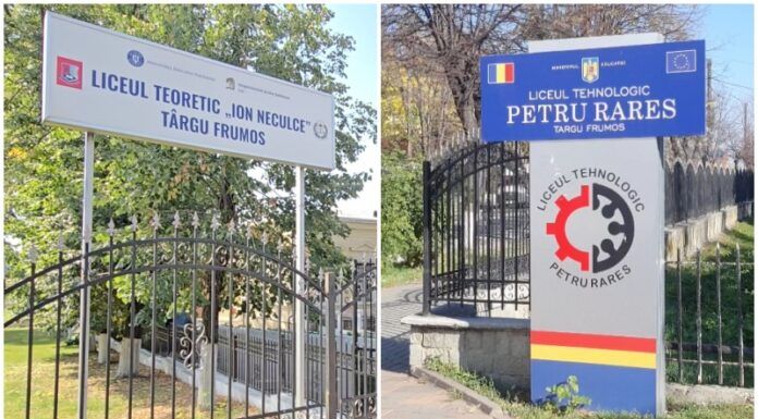 Comasare de licee la Târgu Frumos. Liceul Ion Neculce preia Liceul Tehnologic Petru Rareș