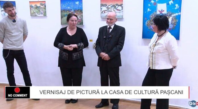 Expoziție de pictură la Casa de Cultură Pașcani. Tablourile care prezintă lumea satului pot fi văzute până pe 1 decembrie