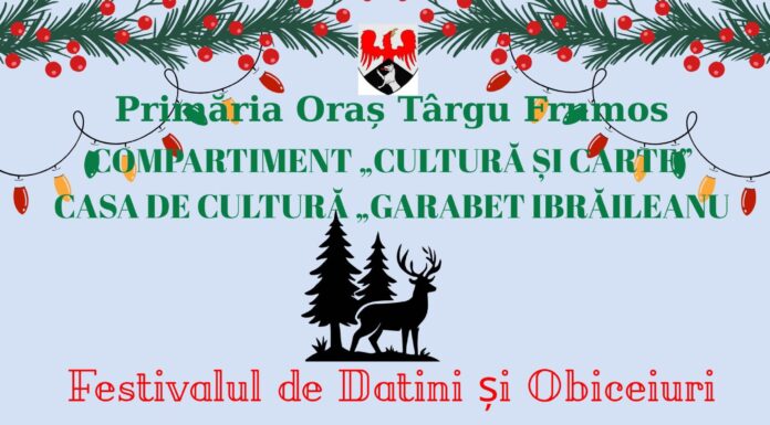 Festival de datini și obiceiuri de iarnă pe 29 decembrie la Târgu Frumos