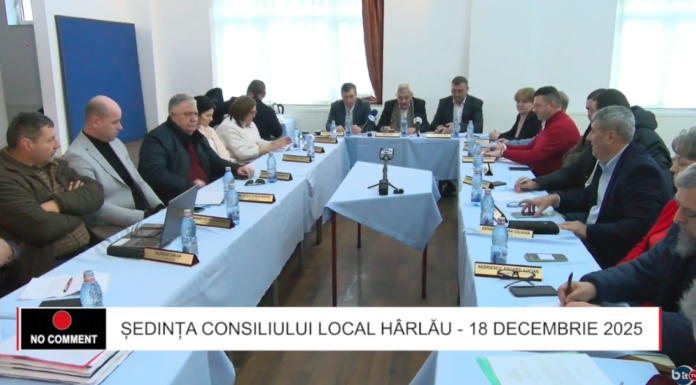 ȘEDINȚA CONSILIULUI LOCAL HÂRLĂU – 18 DECEMBRIE 2025